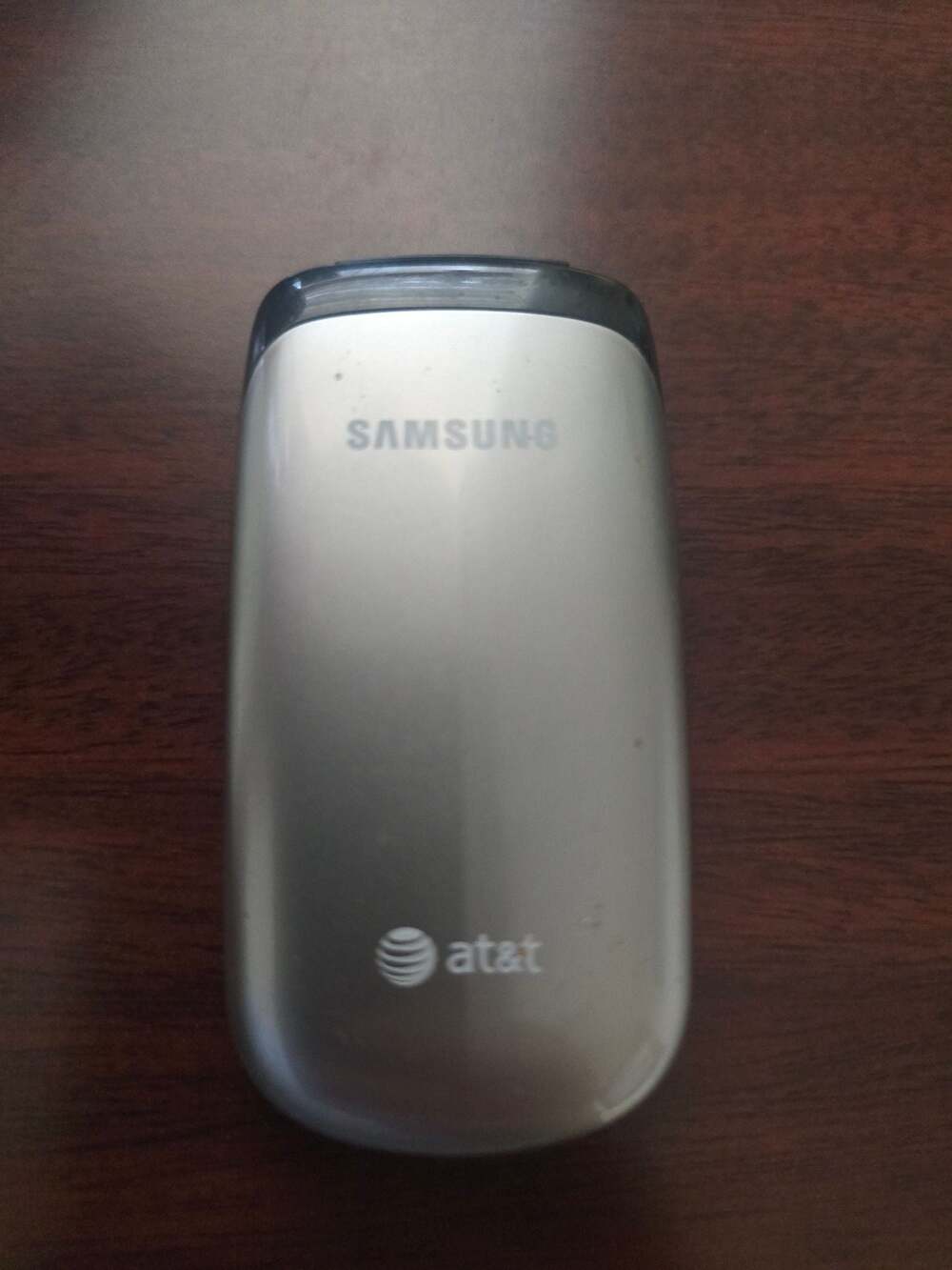 AT&T Samsung SGH-A107 Flip Cell Cellular Phone Silver and Black